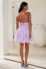 Seeking The Truth Mini Dress Lilac