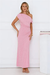 In My Style Era Off Shoulder Maxi Dress