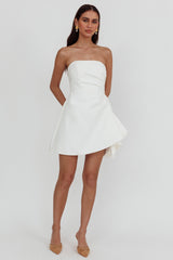 Minnesota Strapless Mini Dress White
