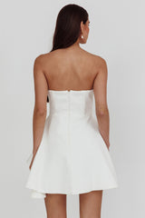 Minnesota Strapless Mini Dress White