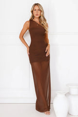 Beachfront Soirée One Shoulder Maxi Dress