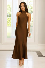 Icon Status Satin Maxi Dress