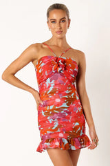 Zuri Rosette Mini Dress