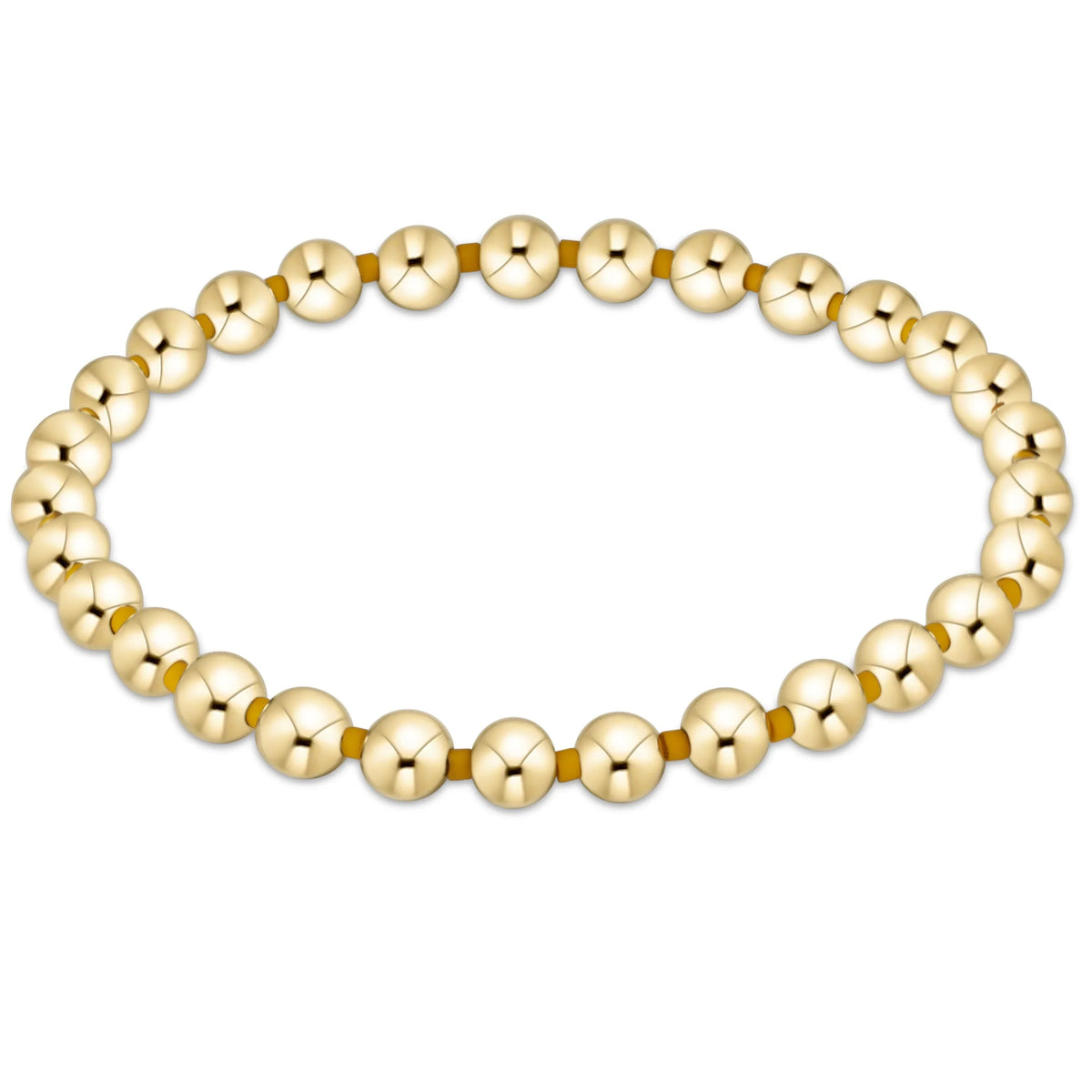 Gameday Hope Grateful 5mm Bead Bracelet - Golden Yellow