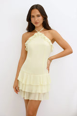 By The Cabana Halter Mini Dress