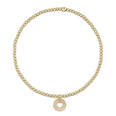 egirl Classic Gold 2mm Bracelet - Love Small Gold Disc