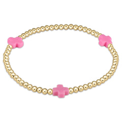 egirl Signature Cross 3mm Gold Bracelet