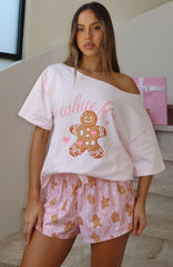 Sweetheart Pyjama Short Gingerbread Twist